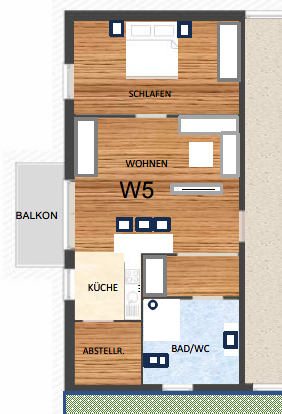 Grundriss Wohnung 5