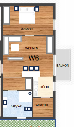 Grundriss Wohnung 6