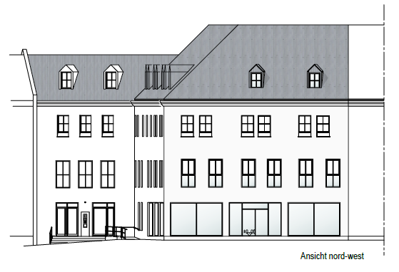 Geplante Ansicht Nord-West