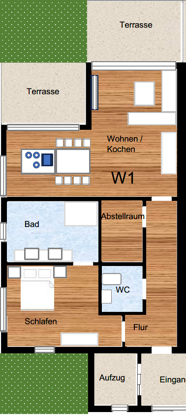 Grundrissse Wohnung 1