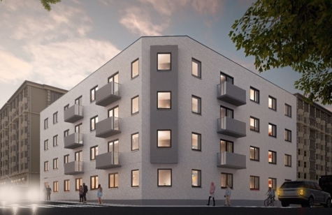 Moderne Eigentumswohnung im 2. OG mit 51 m² WF und Balkon – Neubau – barrierefrei, seniorengerecht durch Aufzug – Innenstadtlage nur 250 m in die Altstadt von Hof/Saale, 95028 Hof, Etagenwohnung zum Kauf