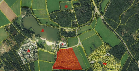 Entwicklungsfläche mit 33.621 m² in unmittelbarer Nähe zum herrlichen Frankenwaldsee mit Seebühne in 95192 Lichtenberg/Frankenwald – Grundstück bereits parzelliert, 95192 Lichtenberg, Gewerbe zum Kauf