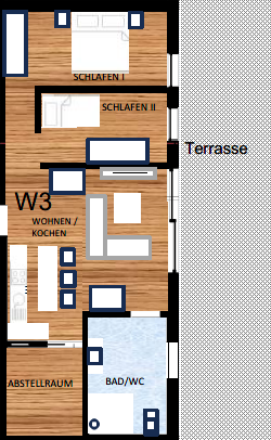 Grundriss Wohnung 3