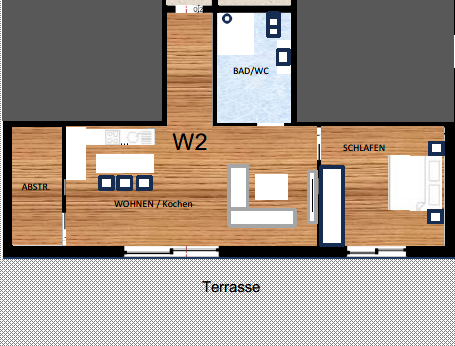 Grundriss Wohnung 2