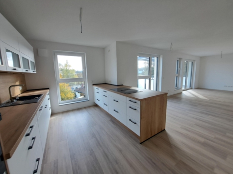 ZUR ANMIETUNG: Neubauwohnung in Köditz – 2.OG – barrierearme Wohnung mit Balkon und Aufzug – 3 Zimmer (ca. 120 m²) inkl. EBK – geringe Nebenkosten – optional TG-Stellplatz, 95189 Köditz, Etagenwohnung zur Miete