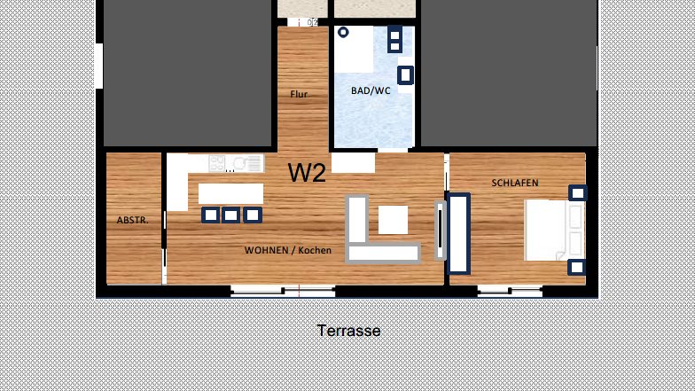 Grundriss Wohnung 2