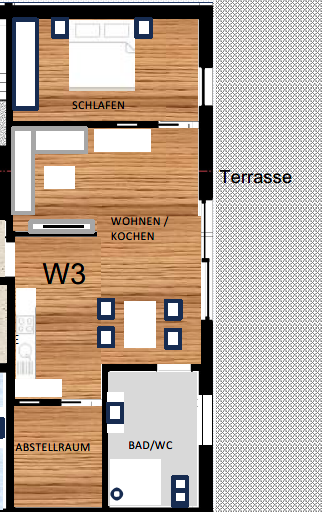 Grundriss Wohnung 3